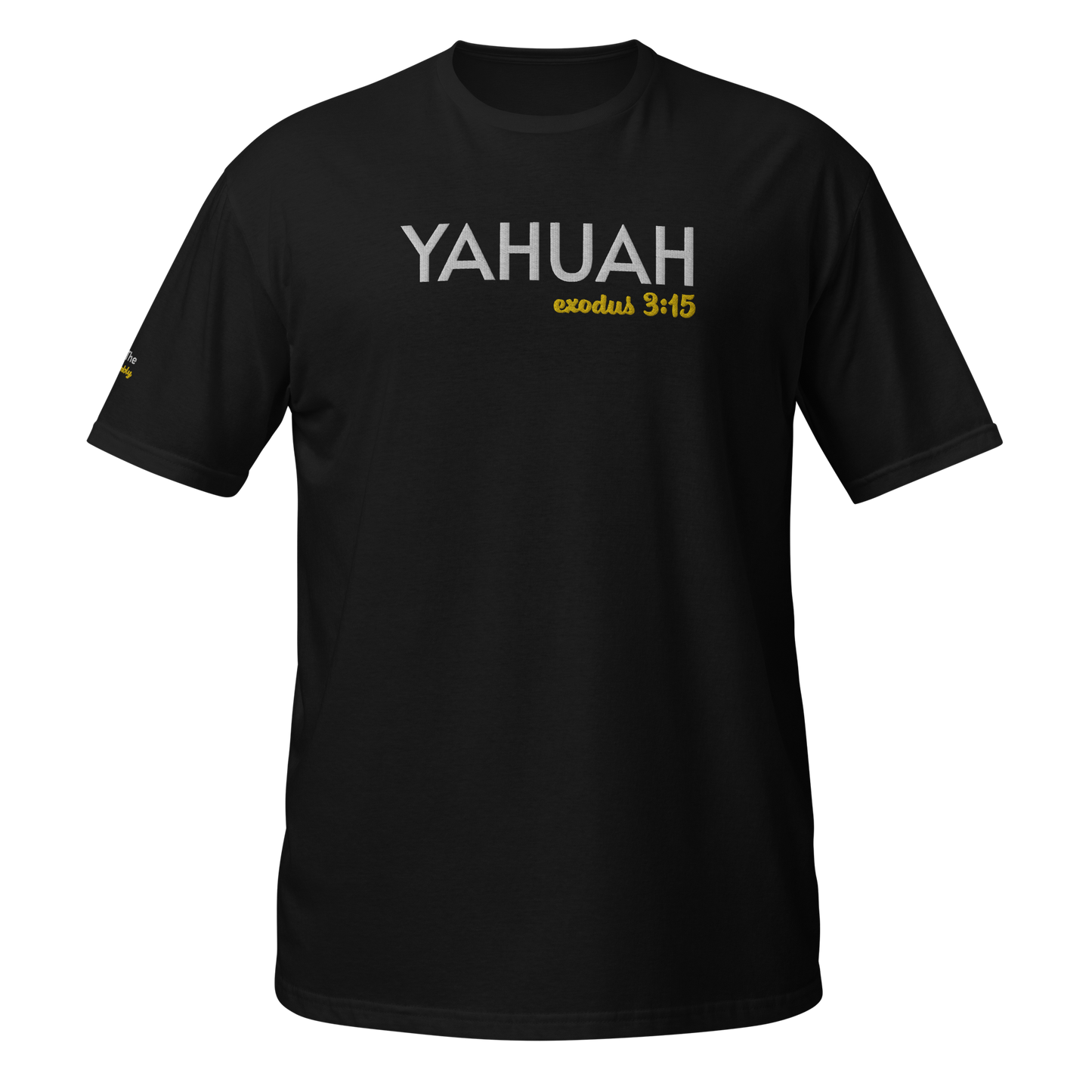 Black/Navy Unisex YAHUAH Exodus 3:15 T-Shirt