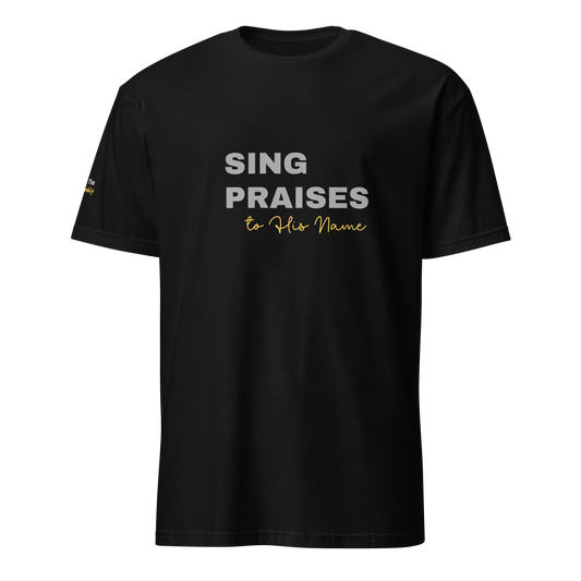 Dark Heather/Navy/Black Unisex Psalms 96:2 T-Shirt