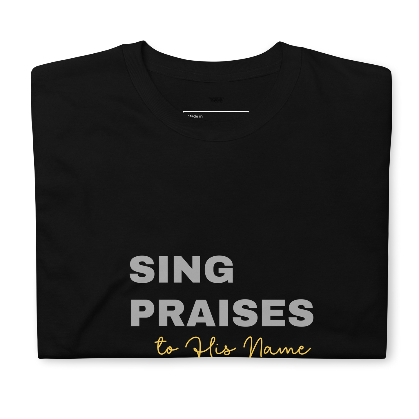 Dark Heather/Navy/Black Unisex Psalms 96:2 T-Shirt