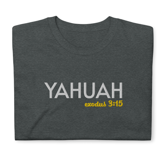 Dark Heather/Grey Unisex Yahuah Exodus 3:15 T-Shirt