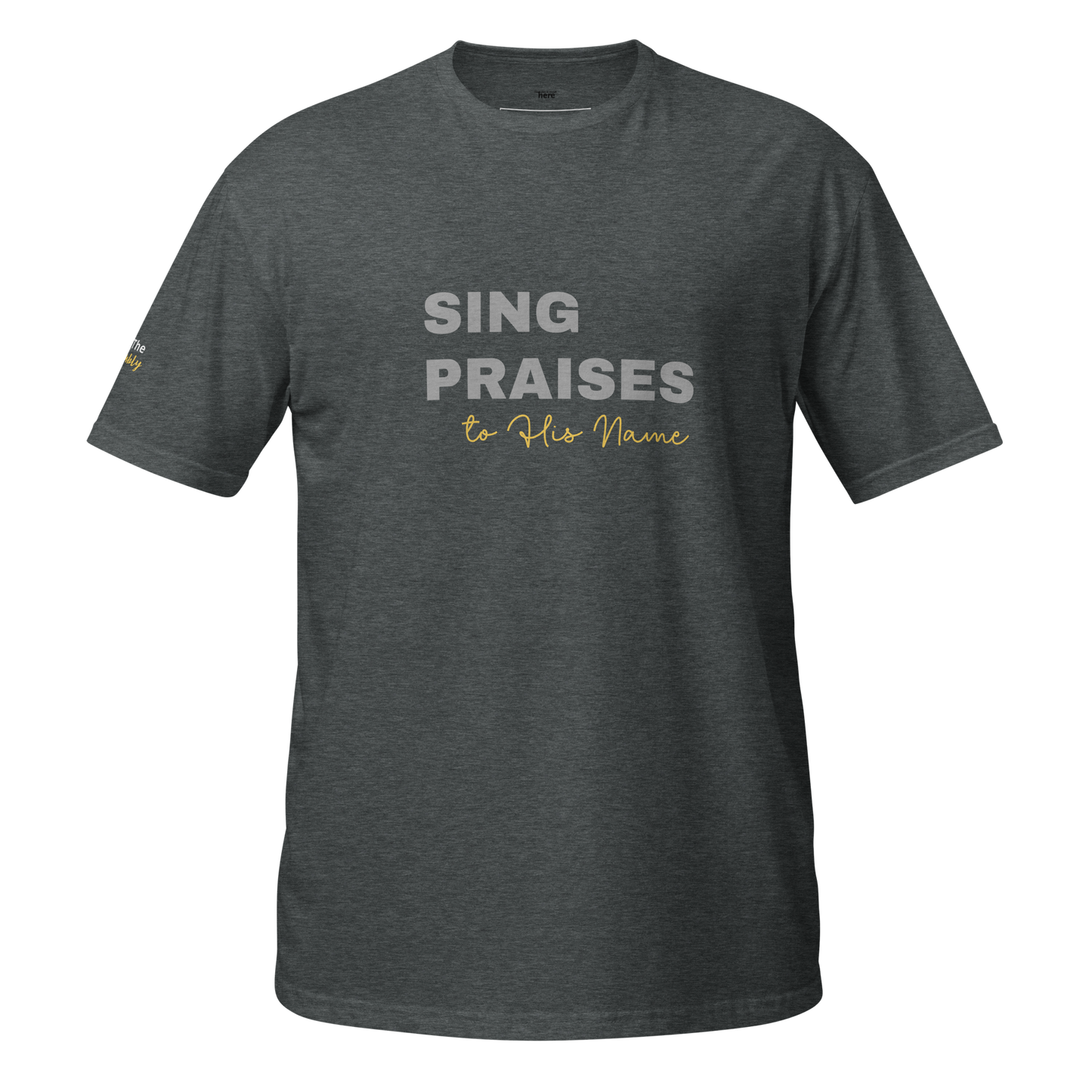 Dark Heather/Navy/Black Unisex Psalms 96:2 T-Shirt