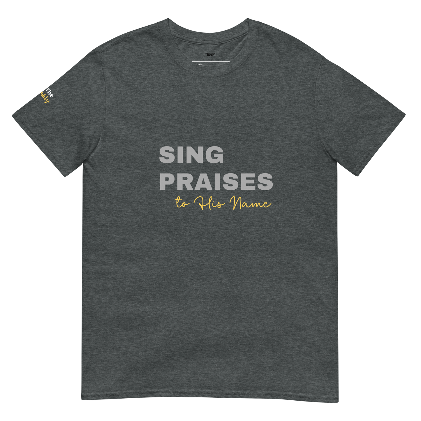 Dark Heather/Navy/Black Unisex Psalms 96:2 T-Shirt