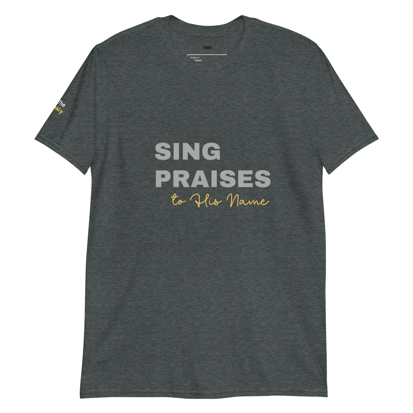 Dark Heather/Navy/Black Unisex Psalms 96:2 T-Shirt