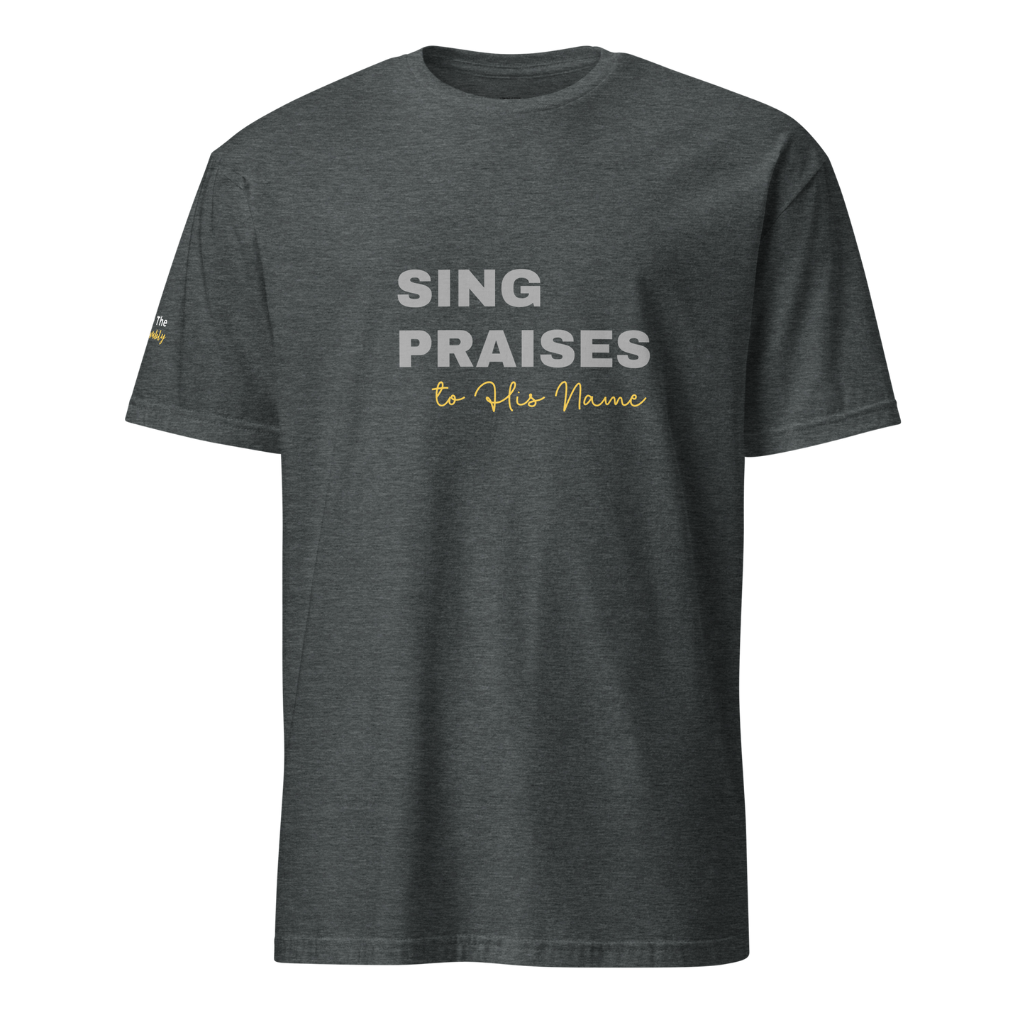 Dark Heather/Navy/Black Unisex Psalms 96:2 T-Shirt