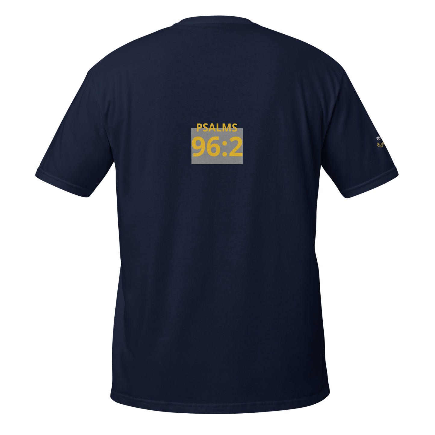 Dark Heather/Navy/Black Unisex Psalms 96:2 T-Shirt