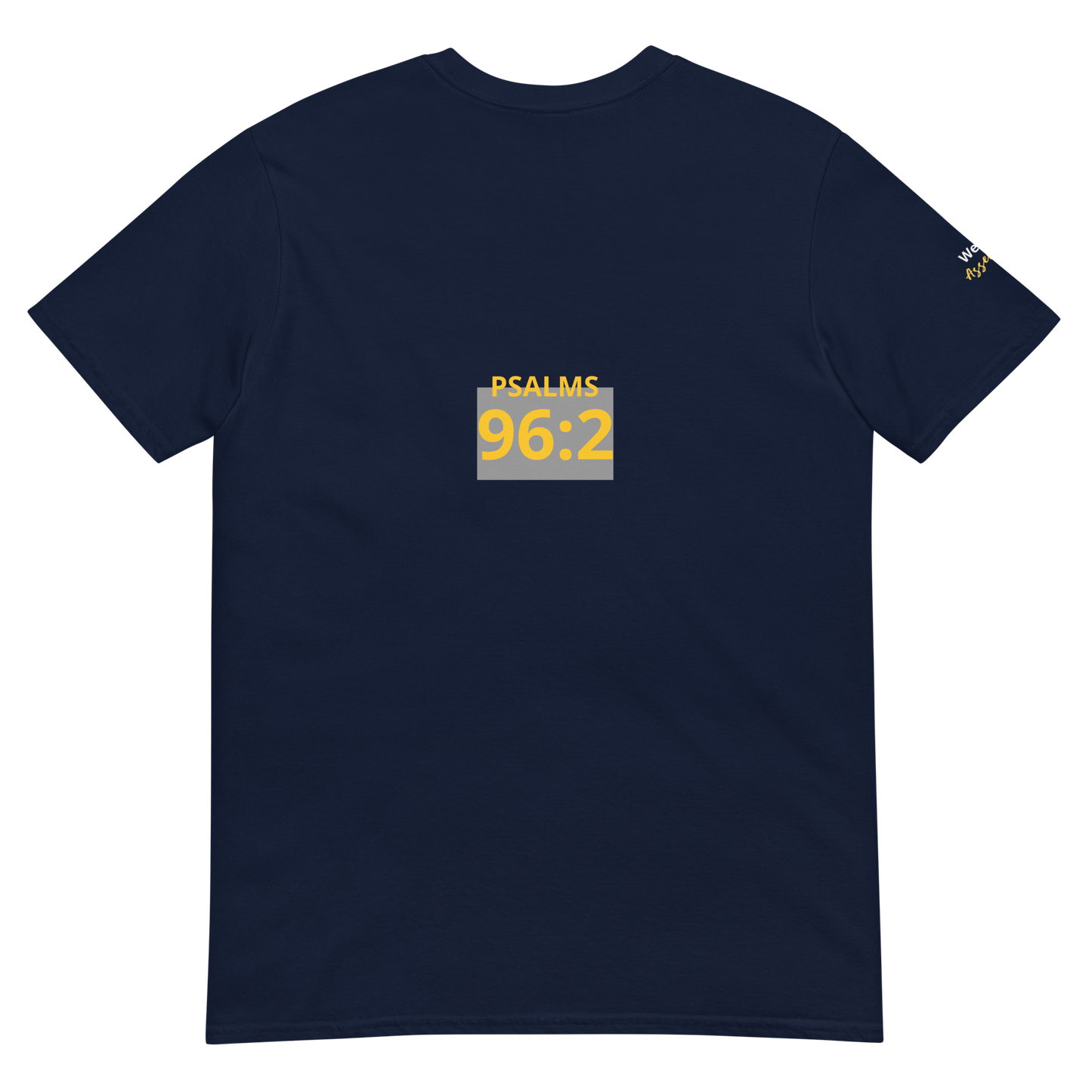 Dark Heather/Navy/Black Unisex Psalms 96:2 T-Shirt