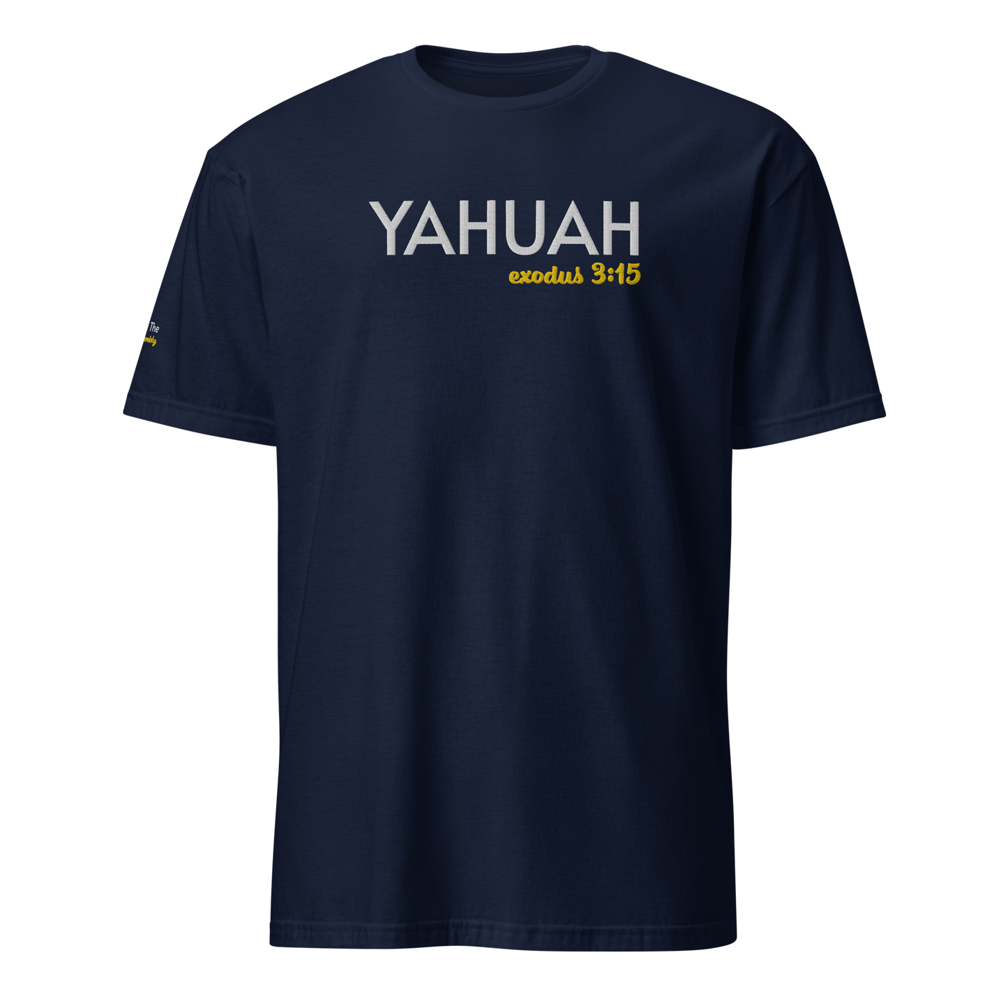 Black/Navy Unisex YAHUAH Exodus 3:15 T-Shirt