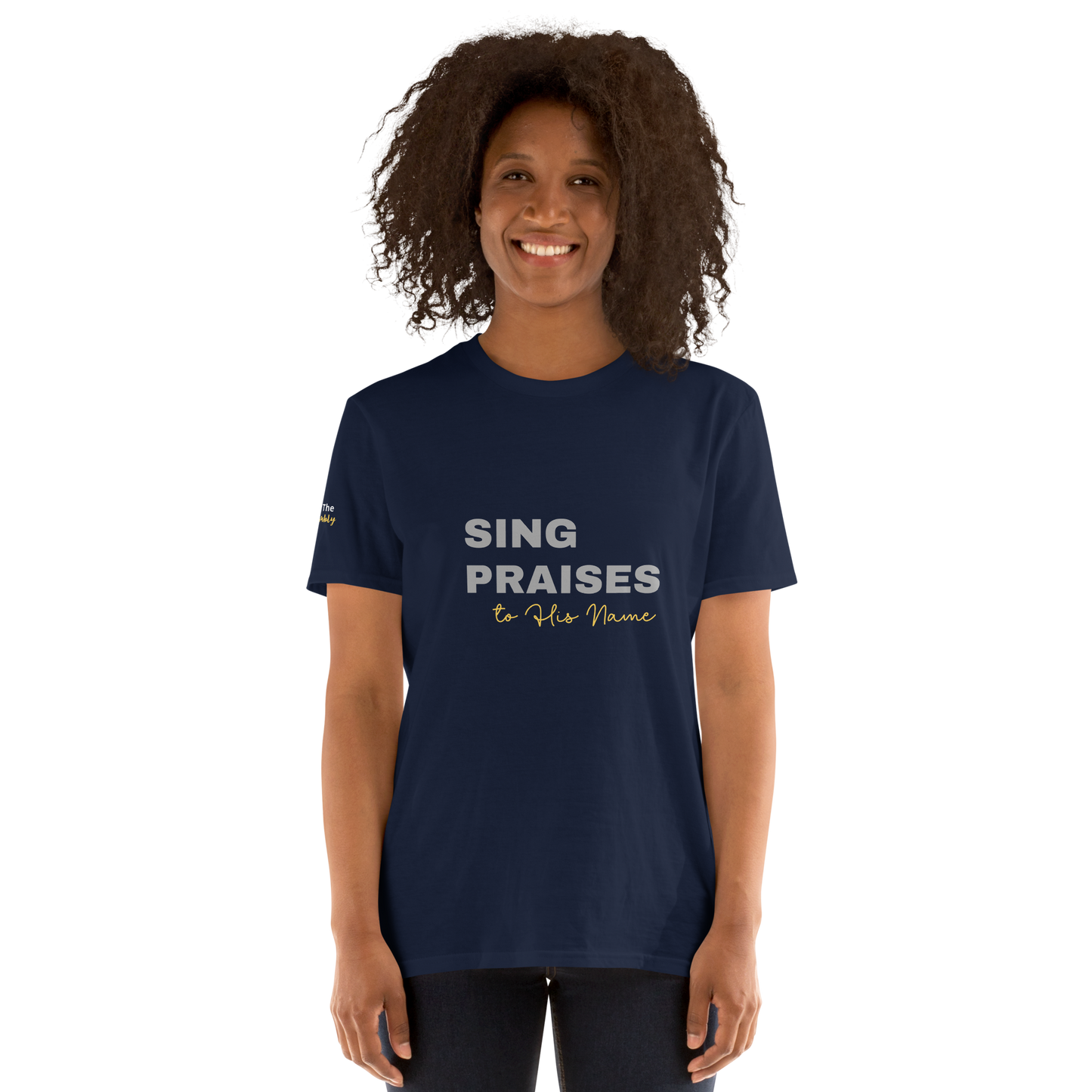 Dark Heather/Navy/Black Unisex Psalms 96:2 T-Shirt