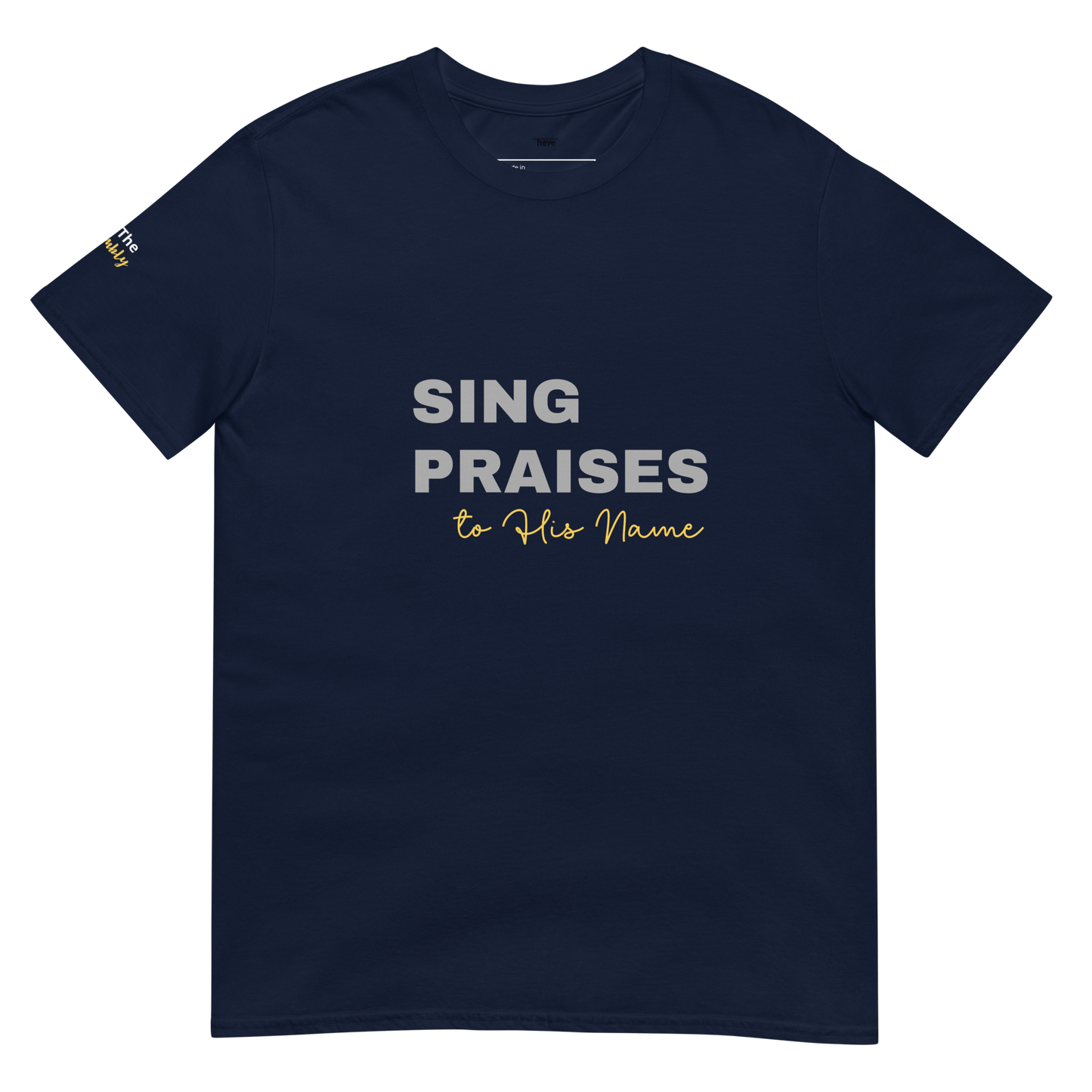 Dark Heather/Navy/Black Unisex Psalms 96:2 T-Shirt