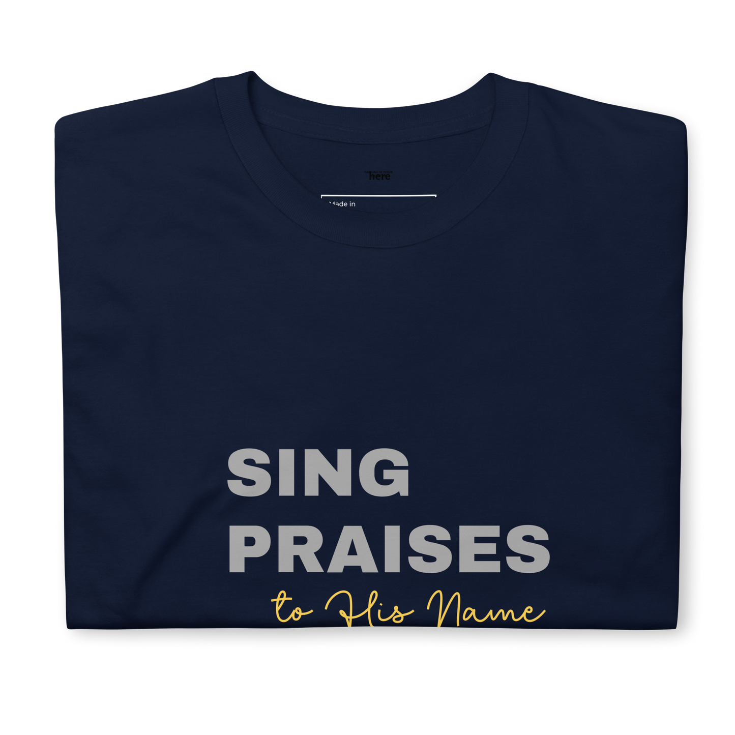 Dark Heather/Navy/Black Unisex Psalms 96:2 T-Shirt