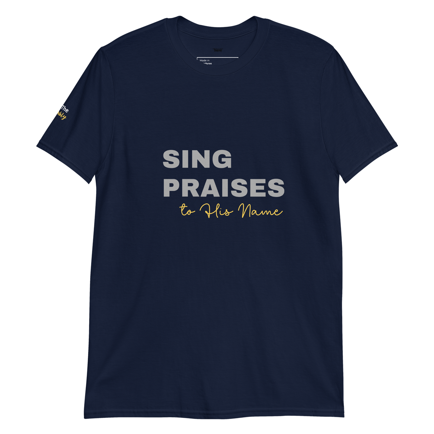 Dark Heather/Navy/Black Unisex Psalms 96:2 T-Shirt