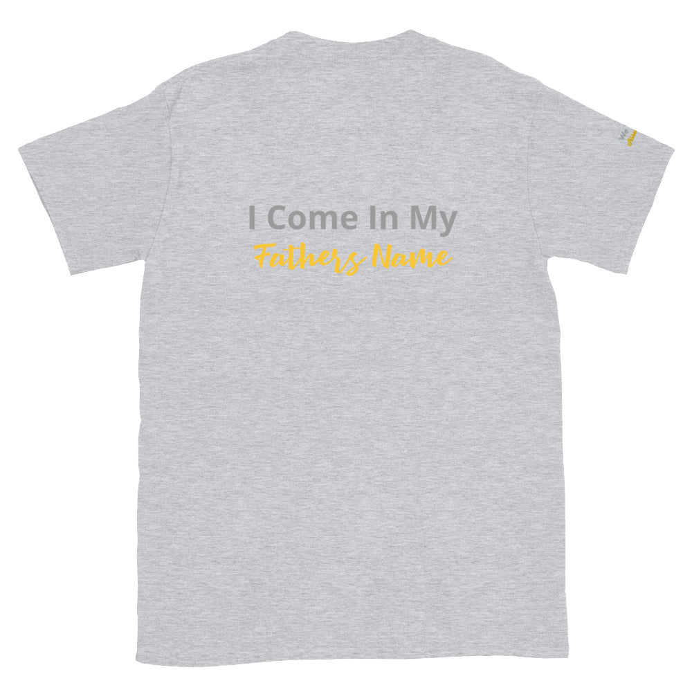 Grey Unisex Yahusha John 5:43 T-Shirt