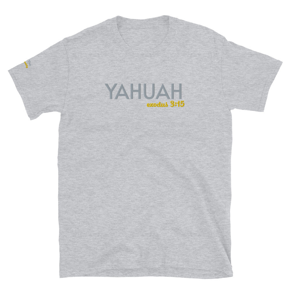 Grey Unisex Yahuah Exodus 3:15 T-Shirt