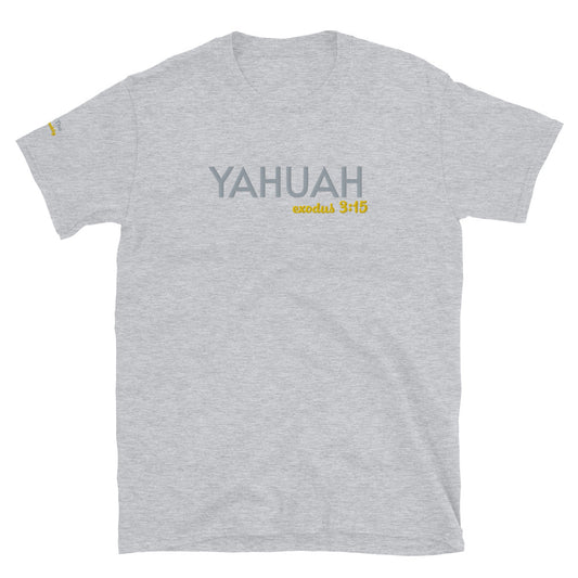 Grey Unisex Yahuah Exodus 3:15 T-Shirt