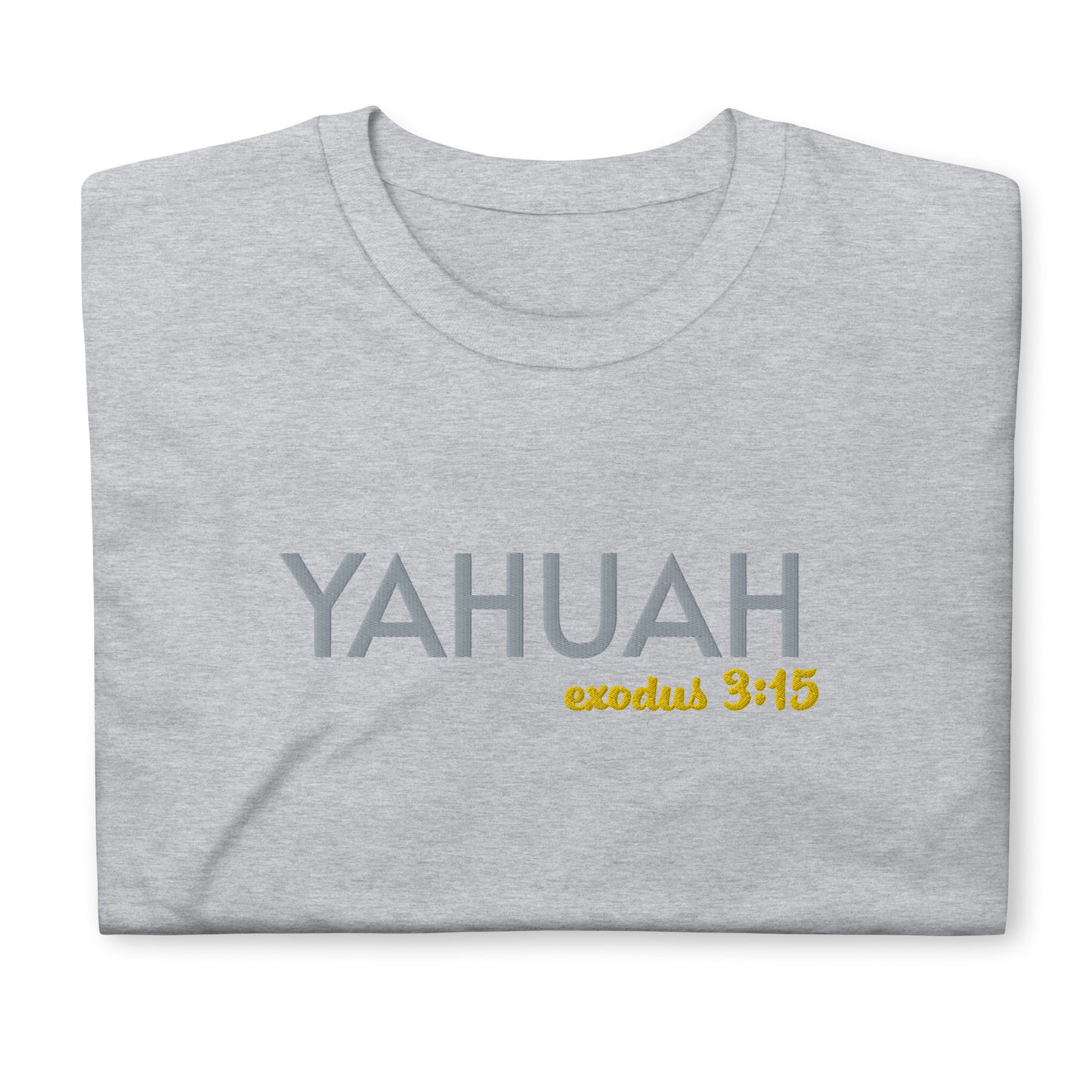 Grey Unisex Yahuah Exodus 3:15 T-Shirt