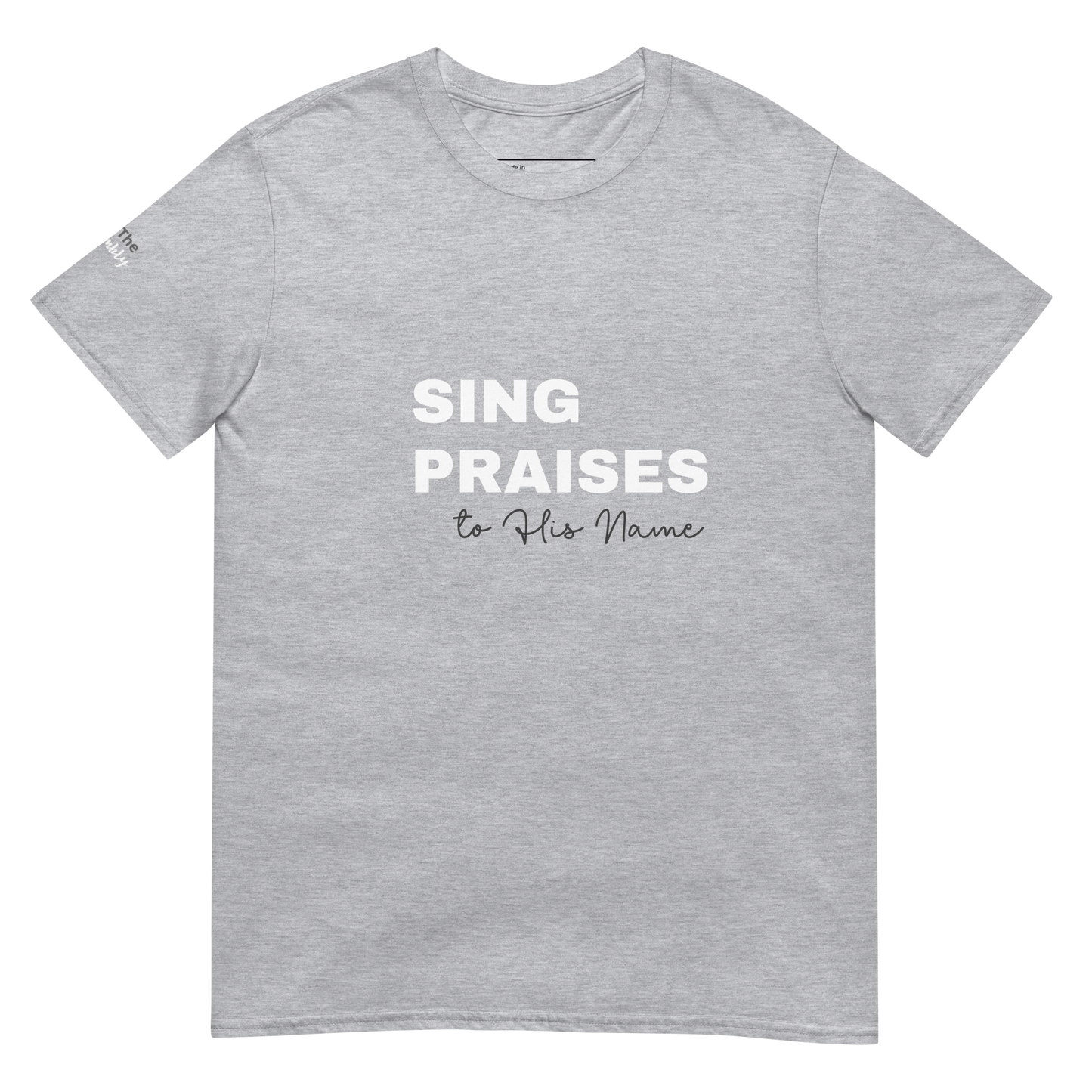 Sports Grey Unisex Psalms 96:2 T-Shirt