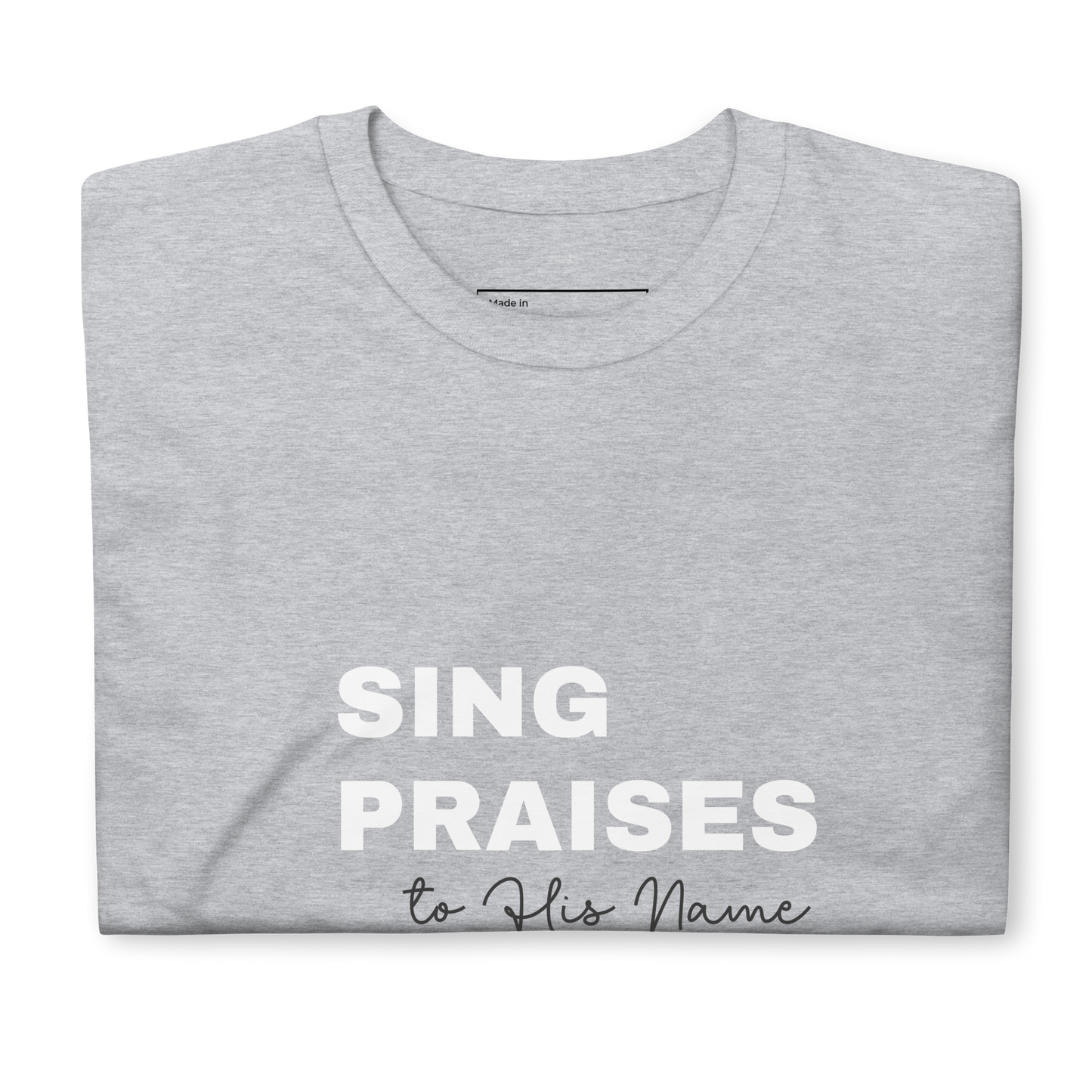 Sports Grey Unisex Psalms 96:2 T-Shirt