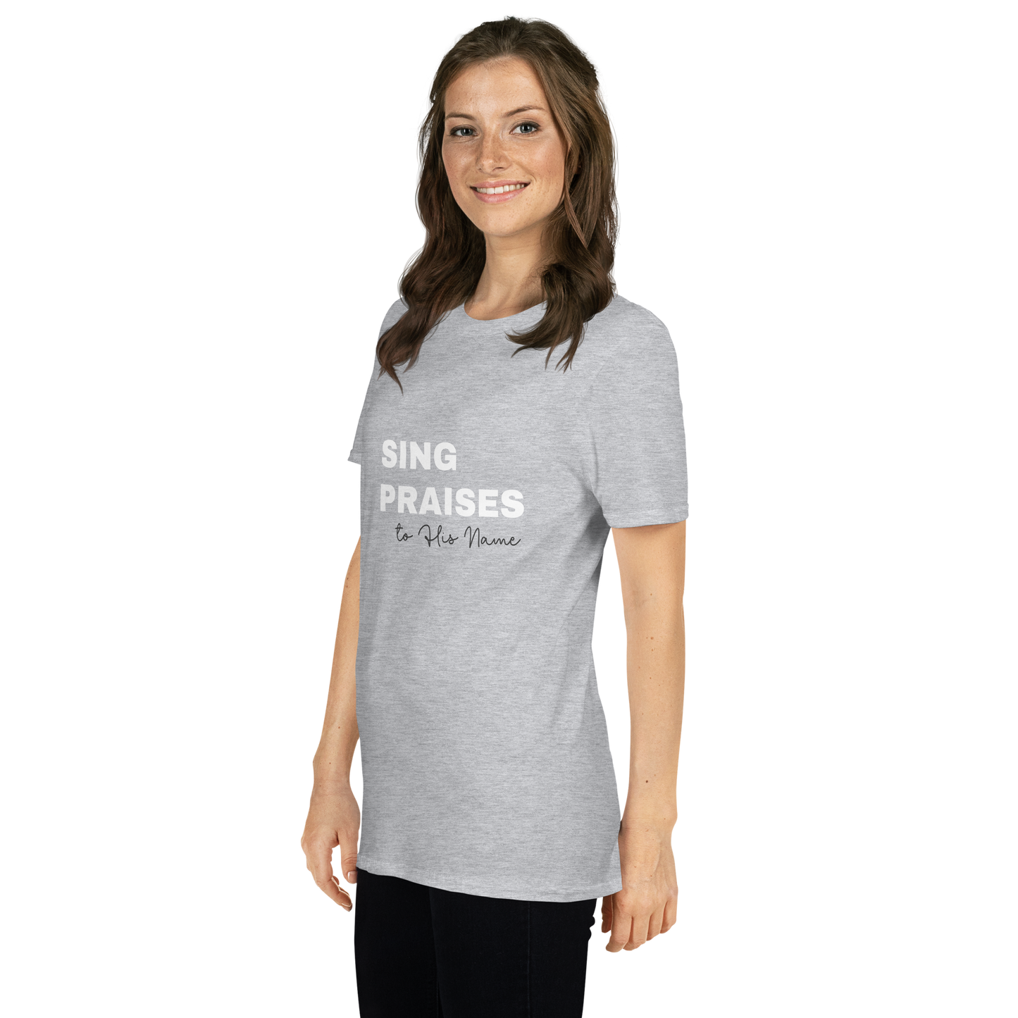 Sports Grey Unisex Psalms 96:2 T-Shirt