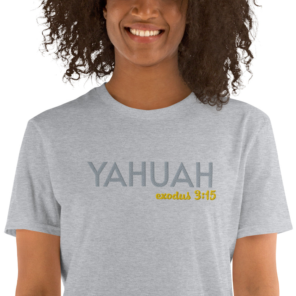 Grey Unisex Yahuah Exodus 3:15 T-Shirt