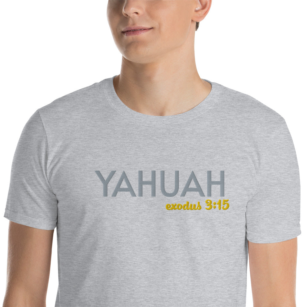 Grey Unisex Yahuah Exodus 3:15 T-Shirt