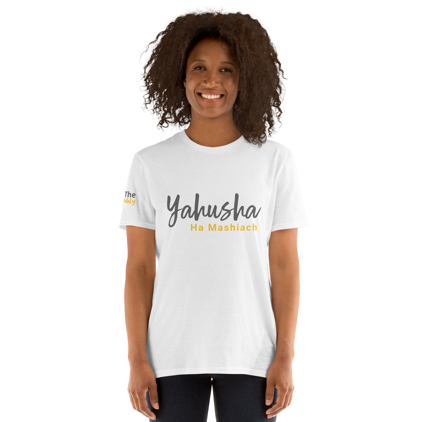 White Unisex Yahushua Ha Mashiach T-Shirt