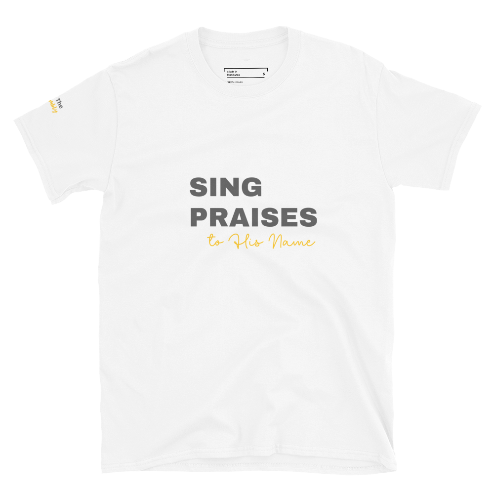 White Unisex Psalms 96:2 T-Shirt