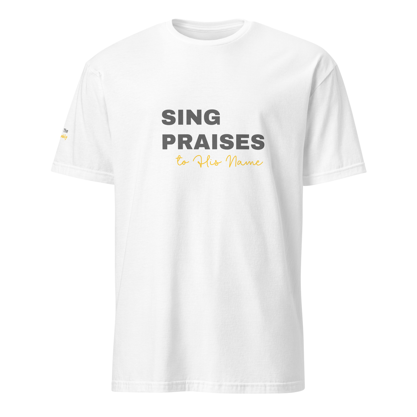 White Unisex Psalms 96:2 T-Shirt