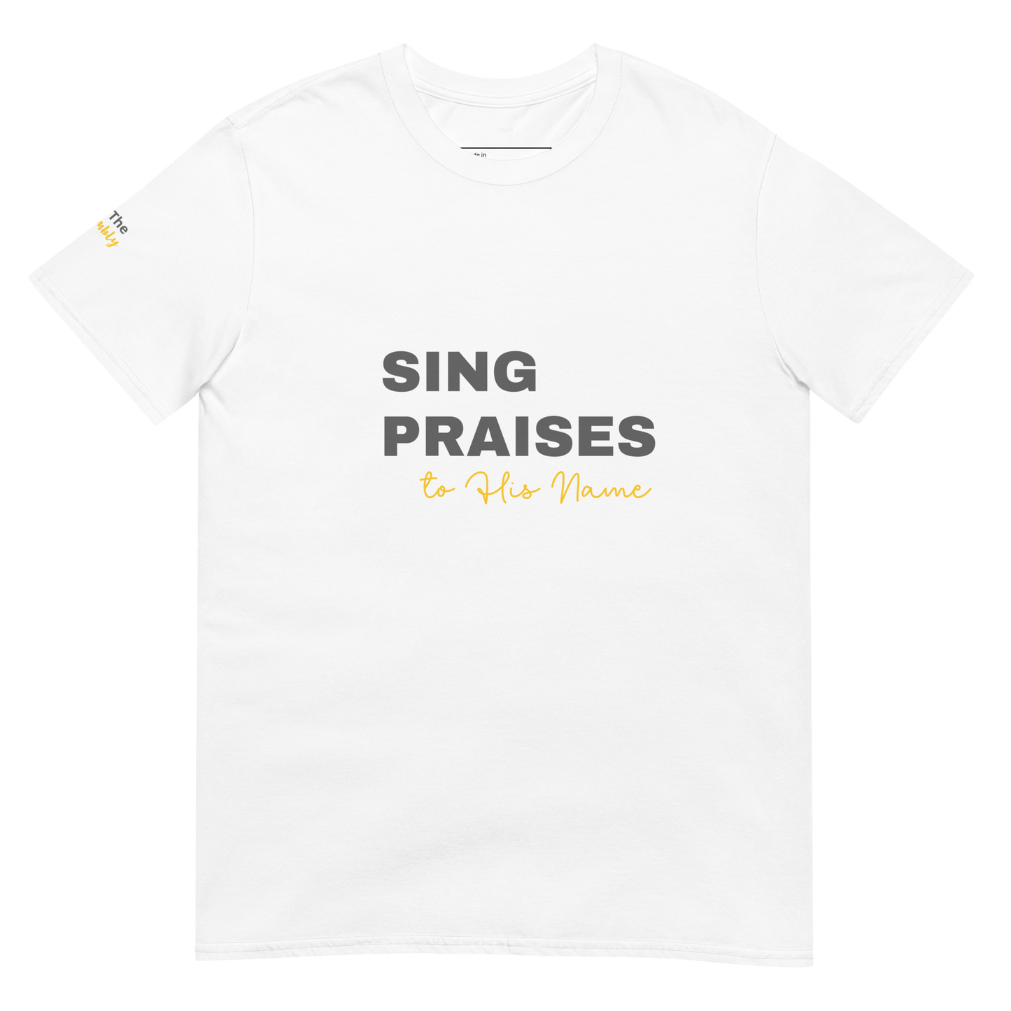 White Unisex Psalms 96:2 T-Shirt