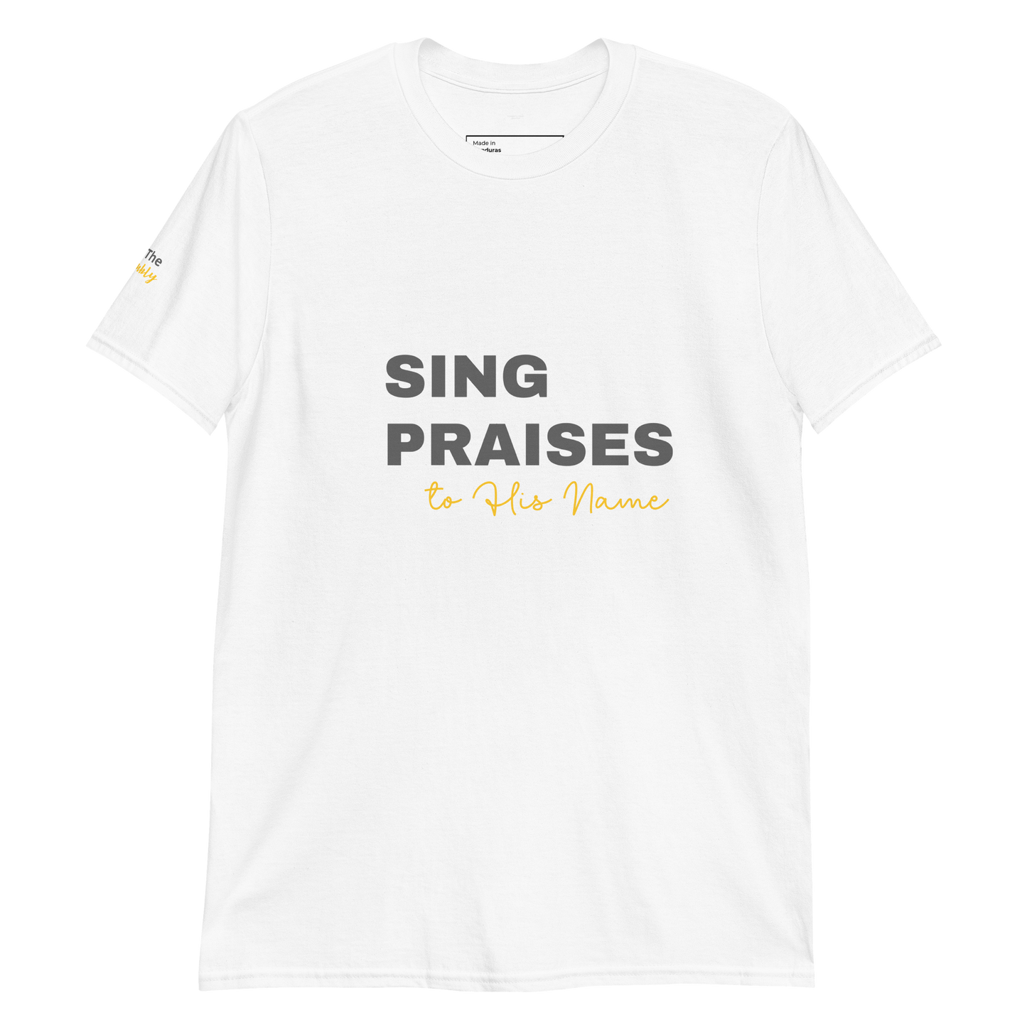 White Unisex Psalms 96:2 T-Shirt