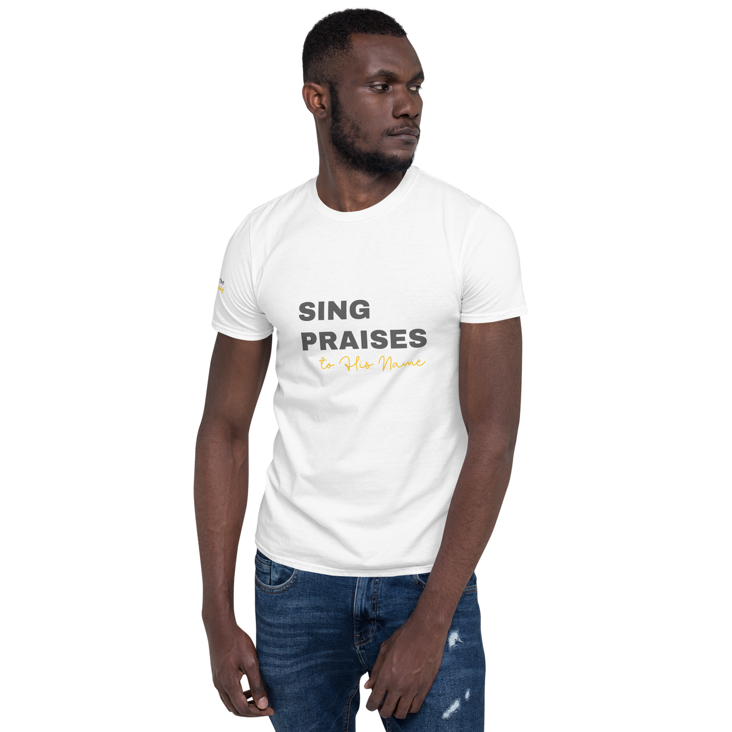 White Unisex Psalms 96:2 T-Shirt